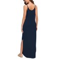 thumbnail image 4 of Robes Grande Taille Mode Femmes Décontractées à Col en V Unies Robes d'Été Sans Manches Robe Chandail Robes de Soirée pour Femmes Élégantes Chic en Liquidation, 4 of 6