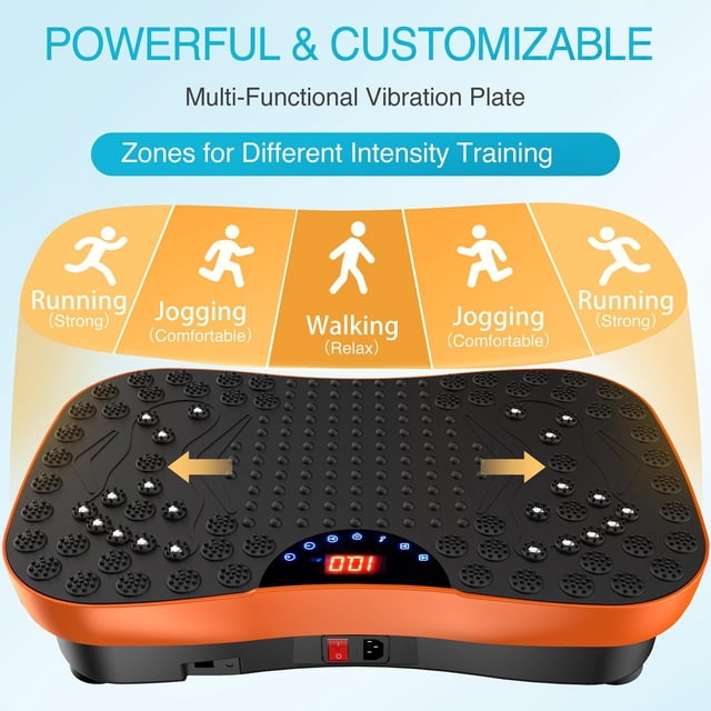 Vibration Plate Exercise Machine Whole Body Workout Portable Mini Vibrate Fitness Platform Lymphatic Drainage Machine for Weight Loss Shaping Toning Wellness Home Gyms Workout (Mini)