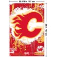 thumbnail image 2 of NHL Calgary Flames - Maximalist Logo 23 Wall Poster, 22.375" x 34", 2 of 4