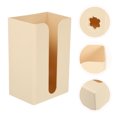 thumbnail image 3 of 1Pc Wall-mounted Desk Toilet Tissue Holder Kitchen Paper Container Plastic Garbage Bag Storage Box Napkin Organiser for Office Home (Apricot), 3 of 9