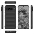 thumbnail image 1 of Color Liquid Silicone Matte Phone Case for Google Pixel 9 pro XL Skin Feel Armor Shockproof Protect Soft Cover - Black, 1 of 5