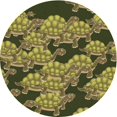 thumbnail image 1 of Ahgly Tapis d'Intérieur Lavable en Machine Carré Transitionnel Marron Chocolat, 3 Pieds Carré, 1 of 7