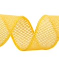 thumbnail image 3 of Joycrosso Burlap Wired Edge Ribbon 1 inch x 10 Yards, Yellow, Ideal for Crafting, Gift Wrapping, Wreath, Christmas Tree, and Rustic Wedding Decorations, 3 of 4