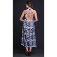 thumbnail image 3 of Bimba Robe de Plage d'Été pour Femmes, Dos Nu, Col Licou, Imprimée Teinture sur Nœuds - Petit, 3 of 6