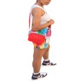 thumbnail image 3 of Wemen Beach Shorts Floral Print Elastic High Waist Short Pants, 3 of 5