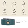 thumbnail image 3 of Portable Electric Hot Plate Single Burner, Efficient Safe Heating Plate with 2 Level Temperature Control, Compatible with Various Cookware Materials, 3 of 7