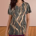 thumbnail image 2 of Pisexur Womens Scrub Tops Boasting Colorful Floral Prints Along With Short Sleeve Scrub Tops Suitable for Nursing Uniforms With Convenient Pockets, 2 of 4