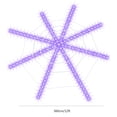 thumbnail image 4 of Pisexur Halloween Decorations Spider Web Lights, LED 8 Modes Battery Operated Waterproof Net Lights with Black Spider, 12FT Diameter Cobweb Lights for Yard Indoor Outdoor Halloween Party Decor, 4 of 4