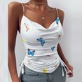 thumbnail image 4 of SMihono Hauts pour Femmes Débardeur pour Femmes Mode Décontractée Femmes Camisole Imprimée Sans Manches Col en V Hauts pour Dames Gilet Ajusté Débardeurs pour Femmes Hauts d'Été pour Femmes, 4 of 9