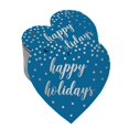 thumbnail image 1 of Inkdotpot Real Silver Foil Happy Holiday Tag Favor Hang Paper Tag 50 Pieces, 1 of 6