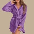 thumbnail image 1 of Hot ! TIMIFIS Womens Robe Plush Soft Robe , Warm, Fleece Bathrobe Winter Warm Pajamas Shower Nightgown pring/Summer, 1 of 6