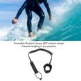 thumbnail image 3 of 9.8ft Surf Leash Spiral 7mm Thickness TPU Coiled Paddle Board Leash Paddleboard Rope for Surfing and Paddleboarding, 3 of 7