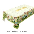 thumbnail image 3 of Deeceymbur All Season Waterproof Table Cover Cute Rabbits Easter Egg Floral Print Indoor Outdoor Picnic, 3 of 6