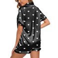thumbnail image 3 of HNMKIU Pyjamas Womens Pajamas Set Two Piece Pj Sets Sleepwear Loungewear Button Down Pj Sets, 3 of 4