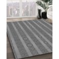 thumbnail image 3 of Ahgly Tapis d'Intérieur Lavable en Machine Carré Gris Carbone, 6 Pieds Carré, 3 of 7