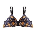thumbnail image 2 of TIMIFIS Double Support Wireless Bra, Lace Bra with Stay-in-Place Straps, Full-Coverage Wirefree Bra, Tagless for Everyday Wear Wonderwire Front-Closure, 2 of 3