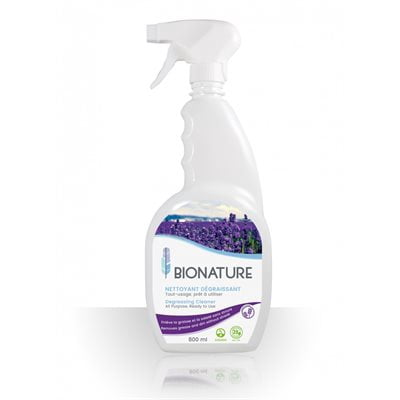 Bionature, Degreasing Cleaner, All Purpose, Ready to Use, 800ml