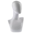 thumbnail image 3 of Langgg Female Mannequin Manikin Head Display Headphone Display Head Display Head Female Mannequin Shoulder Model Head Plastic for Wigs Glasses Hats Display, 3 of 9