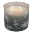 thumbnail image 5 of Bougie parfumée Mainstays à 3 mèches, enveloppée texturée Forêt alpine, 14 oz, 5 of 5