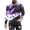 Violet, variante sur T-Shirt à Manches Longues Col Rond Décontracté pour Hommes Imprimé Rayé