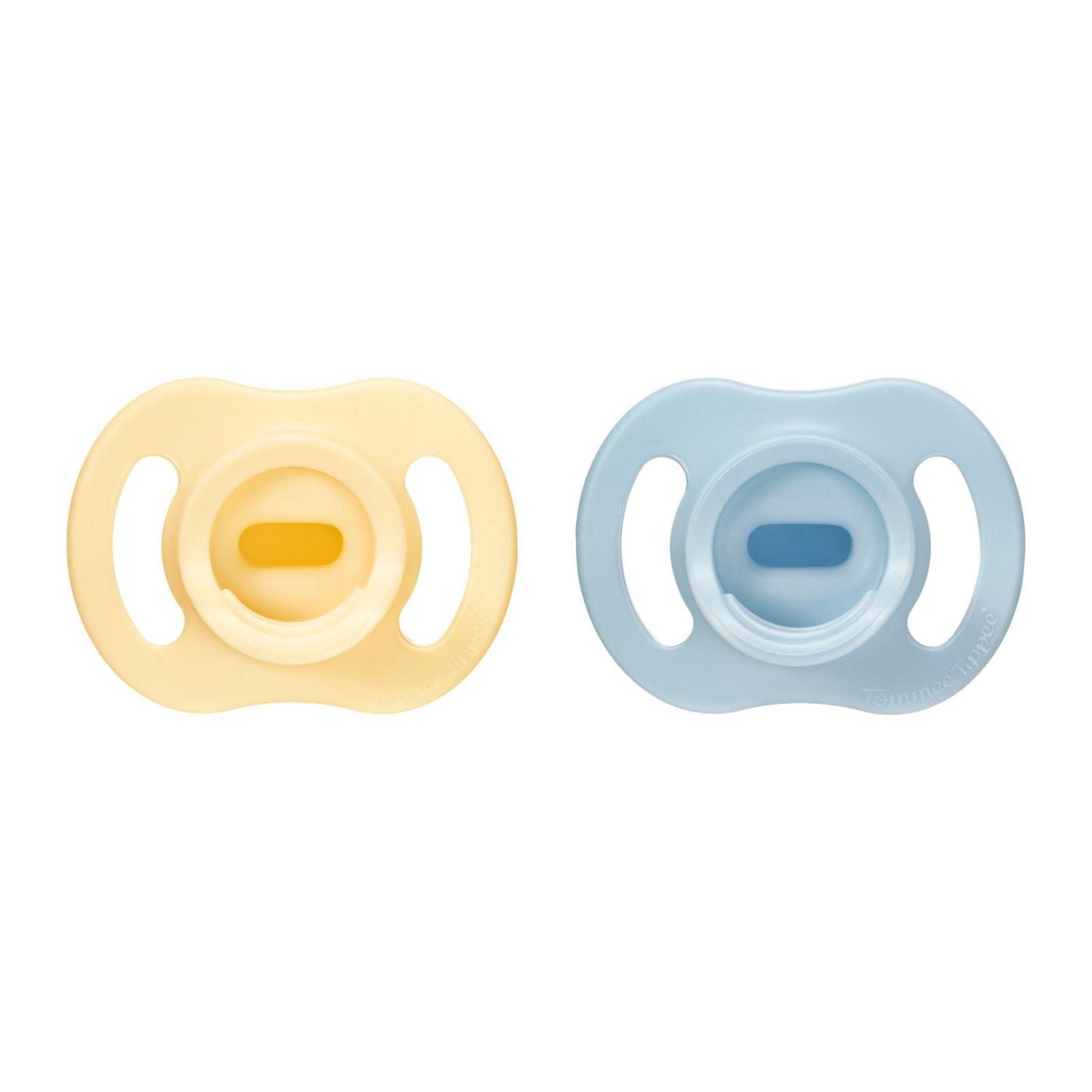 Tommee Tippee Ultra-light StayPut Pacifier, One-Piece Silicone Design, 0-6m, 2 Pack