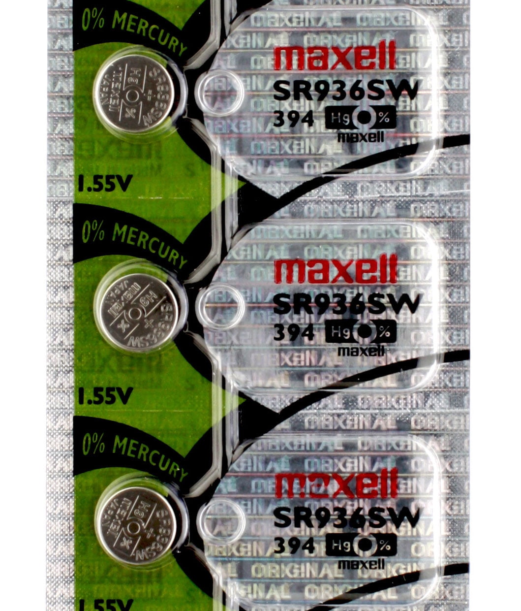 3 x Piles de Montre Maxell 394, SR936SW Ou 380