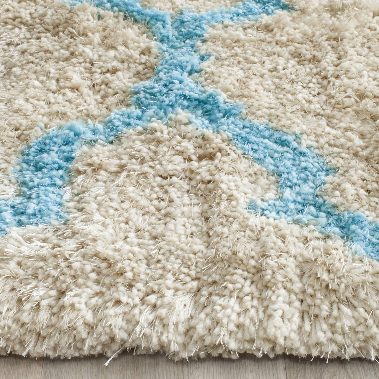 Safavieh Barcelona Anabelle Tapis Peluche Shag Géométrique