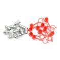 thumbnail image 2 of Unique Bargains M8 Silver Tone Thread Straight Grease Nipple Fittings w/ Red Dust Cap for Car 10 Set, 2 of 6