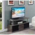 thumbnail image 1 of Designs2Go TV Stand with Three Storage Cabinets and Shelf in Medium Gray Wood, 1 of 6