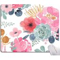 thumbnail image 1 of PremiumTextured Pink Green Flower Mouse Pad NonSlip Rubber Base Mousepad for Laptop, Computer & PC, Stylish and Functional, 9.5x7.9 Inch, 1 of 6
