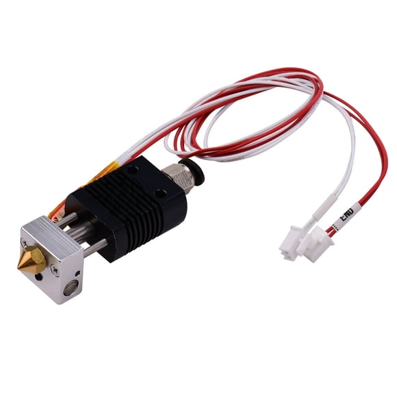 3D Printer Full Metal Hotend Extruder Kit Hot End Set with 0.4mm Nozzle 100K Thermistor Heatsink Wire 24V Compatible with ET4/ET4 Pro Printer 1.75mm Filament