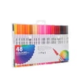 thumbnail image 2 of Dvkptbk Water Color Pen Double Line Pen Color Hand Account Pen Dream Metal Pen Hand-painted 24 Color Highlighter Marker Pen 2ml, 2 of 6