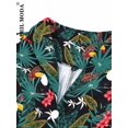 thumbnail image 3 of Robe Vintage d'Été pour Femmes Imprimé Perroquet 2024 Robe de Soirée Rétro Verte Rockabilly Années 50 60 Robe d'Été, 3 of 7