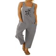 thumbnail image 4 of Jumpsuits For Women Sleeveless Backless Spaghetti Strap Wide Leg Pants, 4 of 7