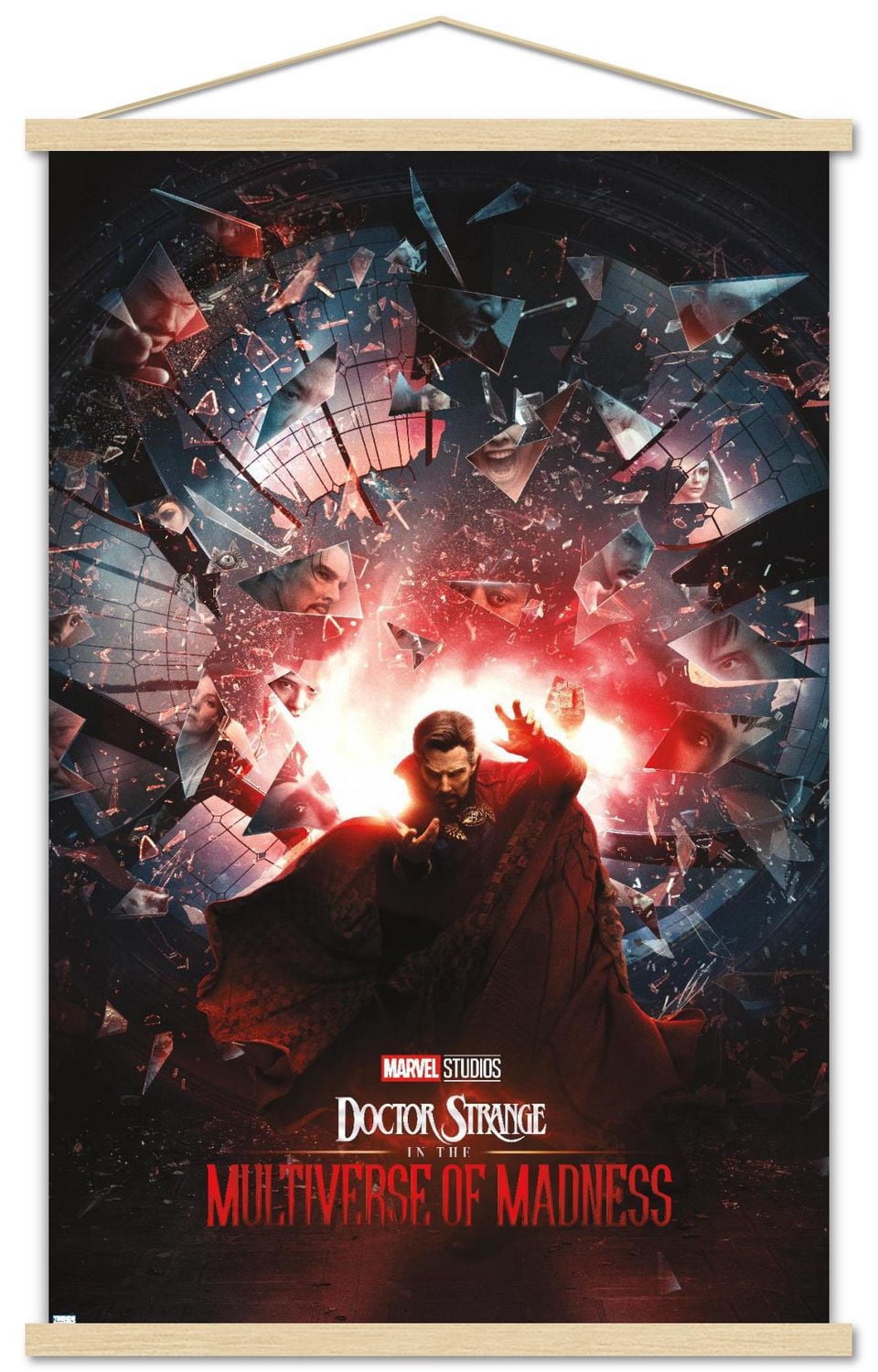 Marvel Doctor Strange the Multiverse of Madness - Official One Sheet Wall Poster, 22.375" x 34" Framed