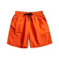 thumbnail image 1 of SNNROO Men‘s Plus Size Solid Shorts Casual Beach Shorts Yellow XL, 1 of 3