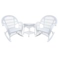 thumbnail image 1 of Jeco Ensemble de Conversation en Osier 3 Pcs en Blanc, 1 of 2
