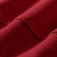 thumbnail image 5 of Milgrthf Unisexe Garçons Filles Chandails d'Automne Sport Décontracté Manches Longues Fermeture Éclair Complète Mignon Col Ras du Cou Basique Couleur Unie Chandails à Capuchon Chandail avec Poche Bourgogne 2-3 Ans, 5 of 5