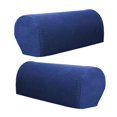 thumbnail image 1 of Dark Blue Armrest Covers Sofa Couch Chair Arm Protectors / Pack 2 / Stretchy, 1 of 7