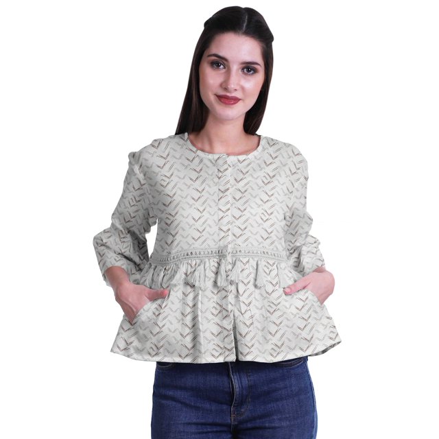 Moomaya Hauts Boho Coton Décontractés Amples Blouses Haut d'Été Col Rond T-Shirt