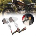 thumbnail image 5 of 2 Pcs Feu de Signalisation de Moto Lumière de Frein Accessoire de Modification de Grille Vintage, 5 of 5