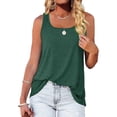 thumbnail image 4 of AherBiu Flowy Tank Tops for Women Loose Fitting Summer Shirts Square Neck Sleeveless Basic Camis Tops, 4 of 7