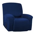 thumbnail image 1 of Housse Extensible pour Fauteuil Inclinable, Housse de Sofa, Meuble avec Bas Élastique, Housse Extensible en Jacquard Spandex pour Fauteuil Inclinable Bleu Foncé, 1 of 8