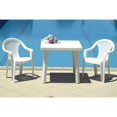 thumbnail image 3 of Siesta ISP165-WHI Table à Manger Carré en Résine Cuadra de 31 Po Blanc, 3 of 4