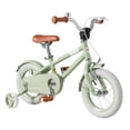 thumbnail image 1 of Costway 12" Kids Bike with Adjustable Saddle Handlebar Removable Training Wheels Handbrake Green, 1 of 10