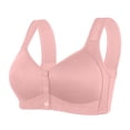 thumbnail image 1 of Timegard Womens Bras Front Closure Button Wide Strap Full Support Comfort Bralette Wirefree Daily Bras, 1 of 7
