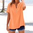thumbnail image 2 of T-Shirts Femmes Lot Mode Décontractée Col en V Manches Courtes Haut T-Shirt - Hontri, 2 of 5