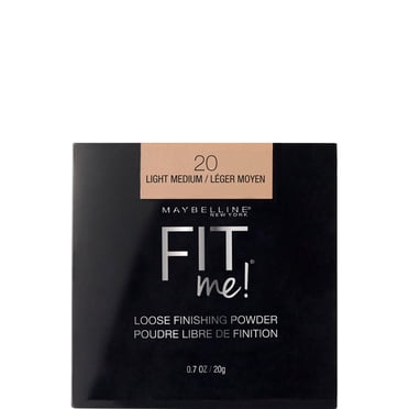 Maybelline New York Fit me Loose Finishing Face Powder, Mineral-based formula, Help control Shine and Smooth Skin, Perfect Finishing Touch to your Makeup Base, Light Medium, 20, 20 g
