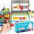 thumbnail image 3 of Wooden Children's Early Education Word Game English Letter Recognition Kindergarten Enlightenment Puzzle, 3 of 5
