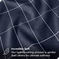 thumbnail image 2 of Bare Home Ultra-Soft Sheet Set - Premium 1800 Collection - Deep Pockets - 5-Pieces - Split King, Grid - Midnight/White, 2 of 8
